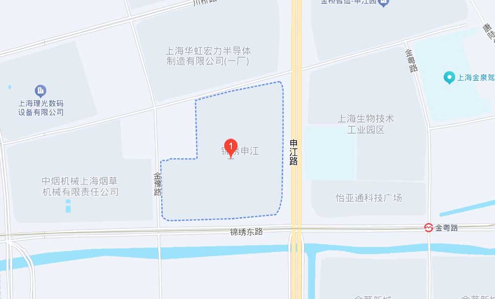 锦绣申江金桥华虹创新园地图